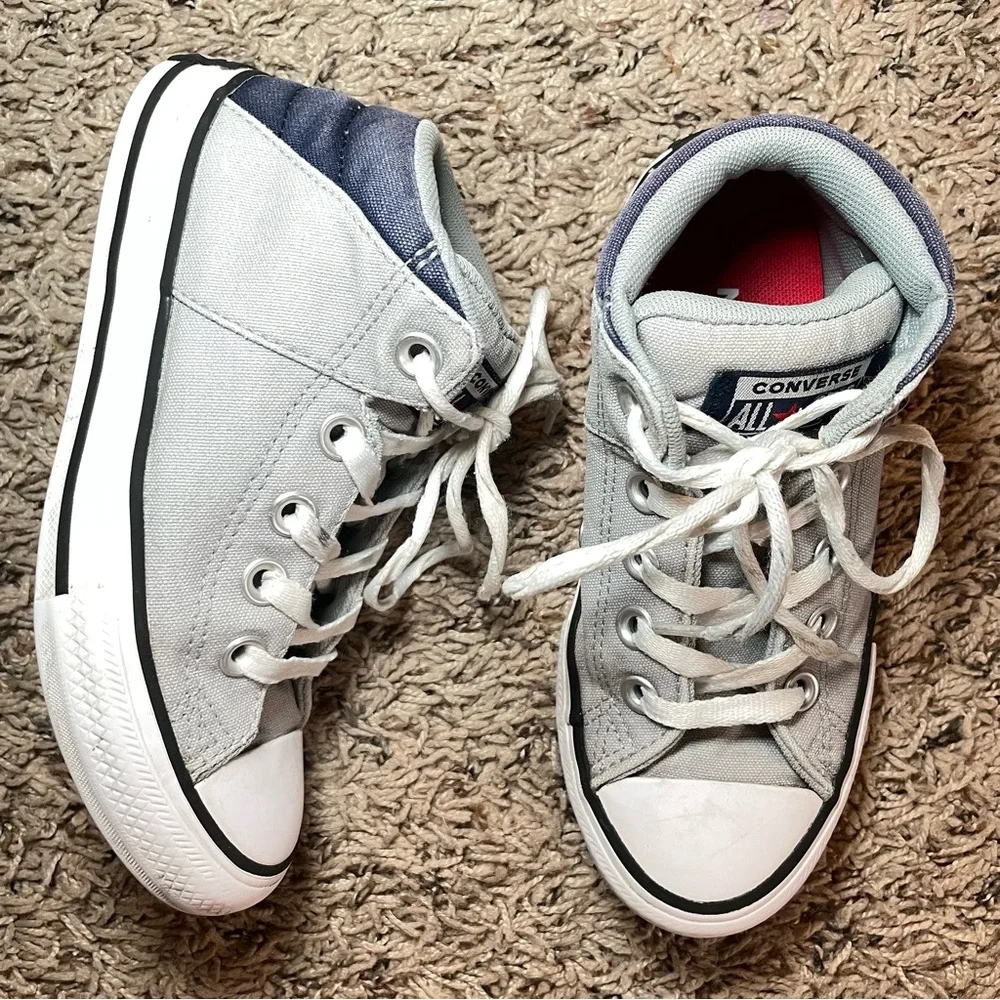 Converse All-Star high‎ top Sneakers size 13K Blue & Grey